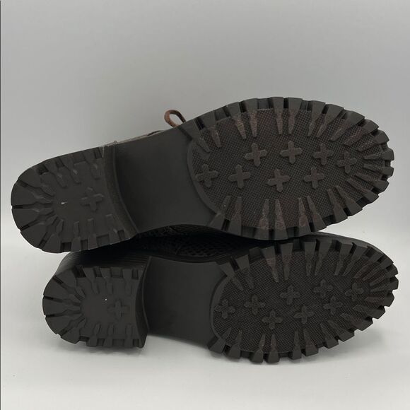 True Craft Raylee Brown Lace-Up Ankle Boots W8 - Picture 6 of 8